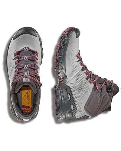 La Sportiva Ultra Raptor II Mid Leather GTX Gore-Tex Scarpe Fast Hiking Donna, Cloud/Redwood