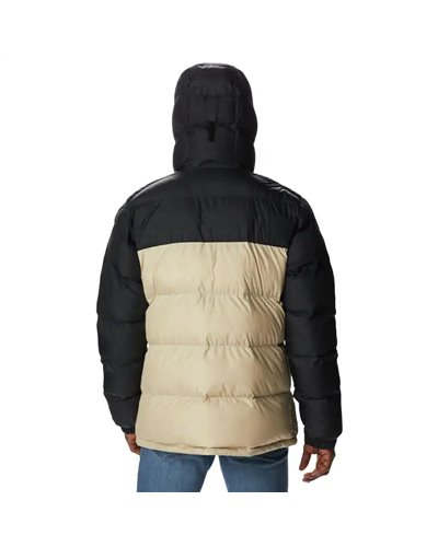 Columbia Pike Lake Hooded Giacca Piumino con Cappuccio Uomo, Ancient Fossil/Black