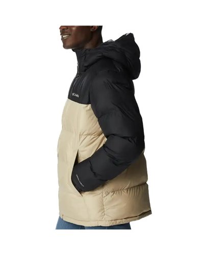 Columbia Pike Lake Hooded Giacca Piumino con Cappuccio Uomo, Ancient Fossil/Black