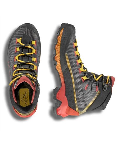 La Sportiva Aequilibrium Hike GTX Gore-Tex Men's Hiking Boots, Carbon/Yellow