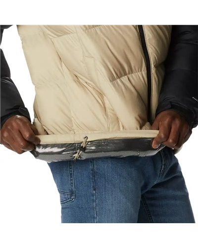 Columbia Pike Lake Hooded Giacca Piumino con Cappuccio Uomo, Ancient Fossil/Black
