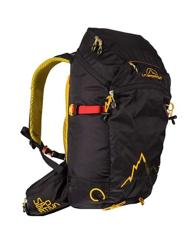 La Sportiva Moonlite Ski Mountaineering Backpack 30 Liters, Black/Yellow