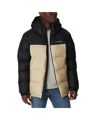 Columbia Pike Lake Hooded Giacca Piumino con Cappuccio Uomo, Ancient Fossil/Black
