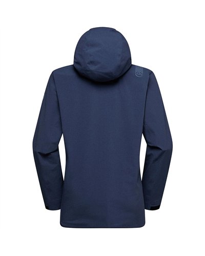 La Sportiva Elixir Shell Spectra Men's Hooded Jacket, Night Sky/Chalk