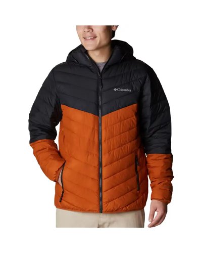 Columbia Eddie Gorge Giacca Piumino con Cappuccio Uomo, Warm Copper/Black