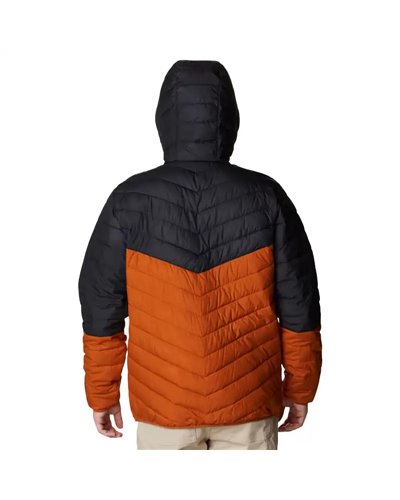 Columbia Eddie Gorge Men's Hooded Down Jacket, Warm Copper/Black
