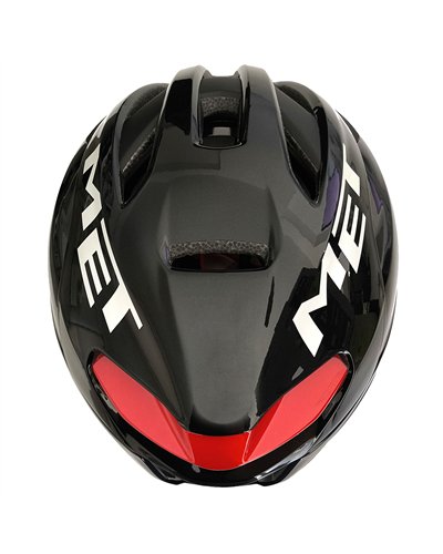 Met Rivale MIPS Road Cycling Helmet, Glossy Black/Red