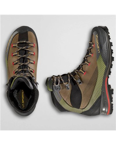 La Sportiva Trango TRK Leather GTX Gore-Tex Men's Trekking Boots, Ivy/Tango Red