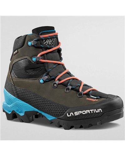 La Sportiva Aequilibrium LT GTX Gore-Tex Women's Mountaineering Boots, Black/Hibiscus