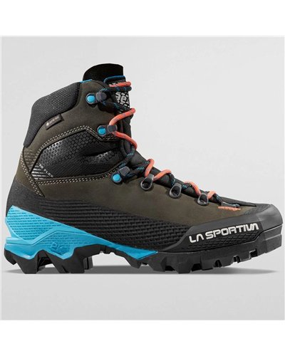 La Sportiva Aequilibrium LT GTX Gore-Tex Women's Mountaineering Boots, Black/Hibiscus