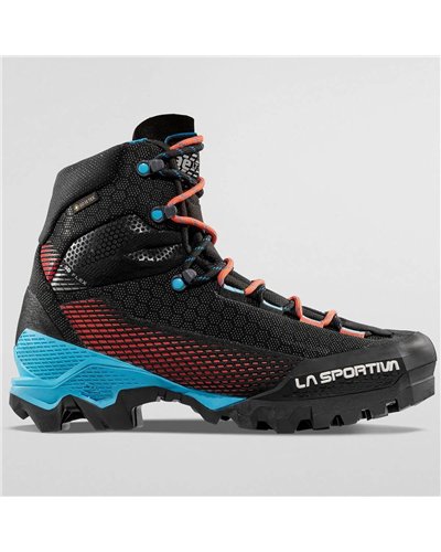 La Sportiva Aequilibrium ST GTX Gore-Tex Women's Mountaineering Boots, Black/Hibiscus