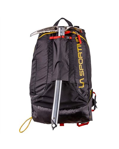 La Sportiva Skimo Race Ski Mountaineering Backpack 18 Liters, Black/Yellow