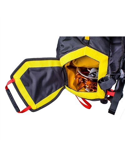 La Sportiva Skimo Race Ski Mountaineering Backpack 18 Liters, Black/Yellow