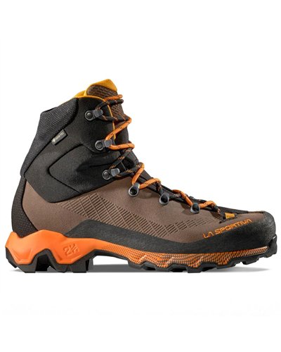 La Sportiva Aequilibrium Trek GTX Gore-Tex Scarponi Trekking Uomo, Chocolate/Papaya