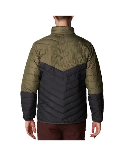 Columbia Eddie Gorge Men's Down Jacket, Shark/Stone Green