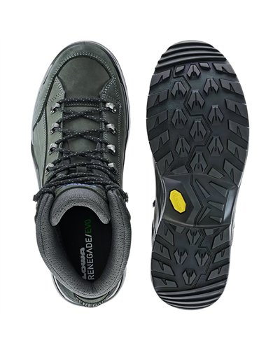 Lowa Renegade Evo MID GTX Gore-Tex Men's All Terrain Classic Boots, Anthracite/Steelblue