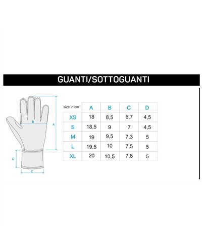 Mico Warm Control Undergloves, Black (One Size Fits All)