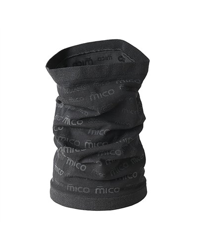 Mico Warm Control Seamless Neck Warmer, Black (One Size Fits All)