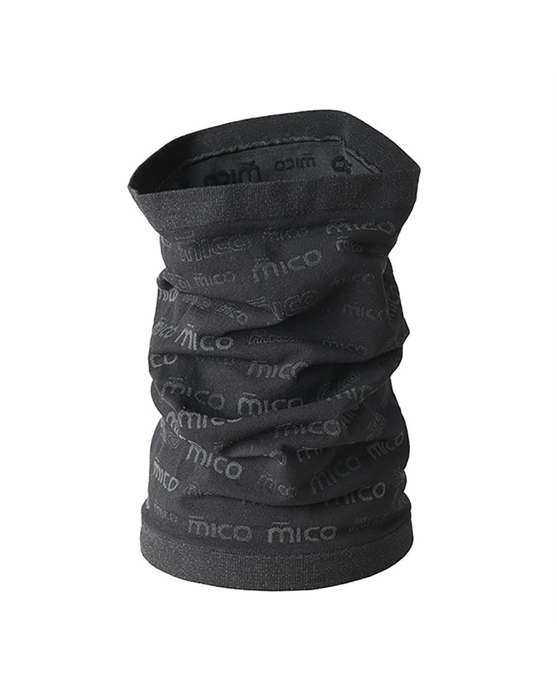Mico Warm Control Seamless Neck Warmer, Black (One Size Fits All)