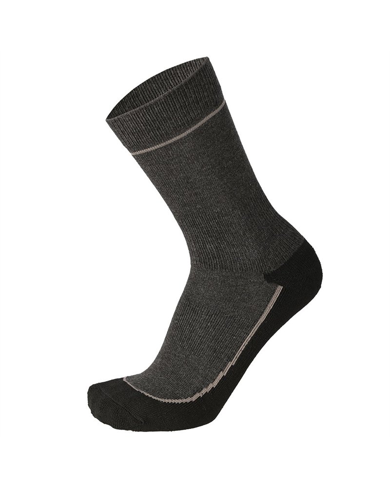 Mico Super Thermo Primaloft Merino Medium Weight Outdoor Crew Socks, Anthracite