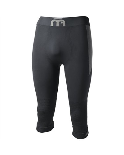 Mico M1 Skintech Seamless Calzamaglia 3/4 Uomo, Nero