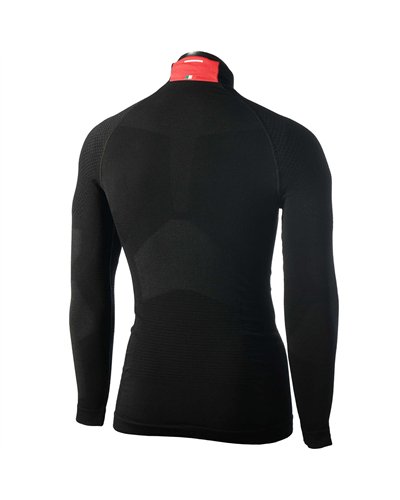 Mico Superthermo Primaloft Skintech Seamless Maglia Intimo Girocollo Maniche Lunghe Uomo, Nero