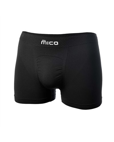 Mico Odor Zero Ionic+ Skintech Seamless Boxer Uomo, Nero