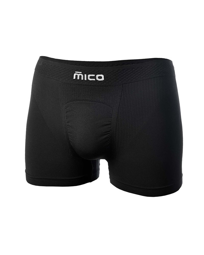 Mico Odor Zero Ionic+ Skintech Seamless Boxer Uomo, Nero