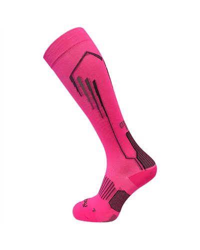 Mico Run Oxi-Jet Compression Light Weight Calze Lunghe a Compressione, Fucsia Fluo