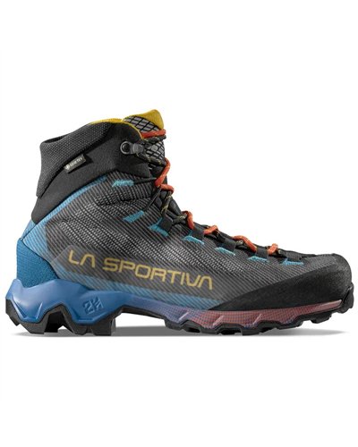 La Sportiva Aequilibrium Hike GTX Gore-Tex Scarponi Trekking Uomo, Carbon/Tropic Blue