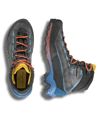 La Sportiva Aequilibrium Hike GTX Gore-Tex Men's Hiking Boots, Carbon/Tropic Blue