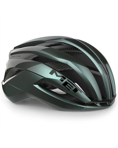 Met Trenta 3K Carbon MIPS Casco Strada, Hyper Teal Lucido