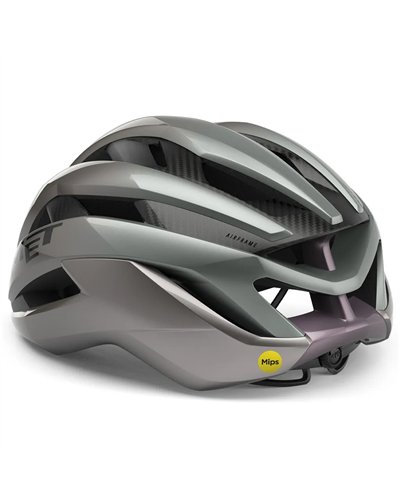 Met Trenta 3K Carbon MIPS Casco Strada, Grigio Opale Lucido