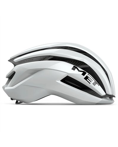 Met Trenta 3K Carbon MIPS Casco Strada, Bianco Lucido