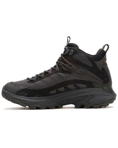 Merrell Moab Speed 2 Mid GTX Gore-Tex Scarponi Hiking Uomo, Nero