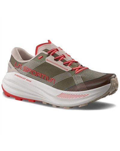La Sportiva Prodigio Max Men's Trail Running Shoes, Cypress/Mountain Red