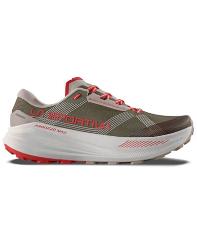 La Sportiva Prodigio Max Scarpe Trail Running Uomo, Cypress/Mountain Red