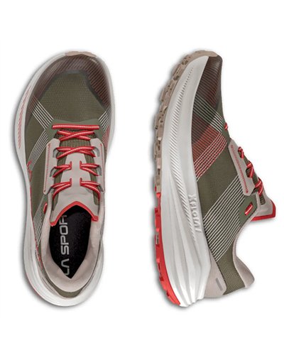 La Sportiva Prodigio Max Men's Trail Running Shoes, Cypress/Mountain Red
