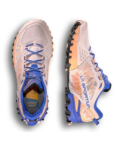 La Sportiva Bushido III Women's Trail Running Shoes, Mauve/Cobalt Blue