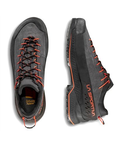 La Sportiva TX4 Evo Men's Approach Shoes, Carbon/Cherry Tomato