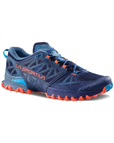 La Sportiva Bushido III Scarpe Trail Running Uomo, Deep Sea/Cherry Tomato