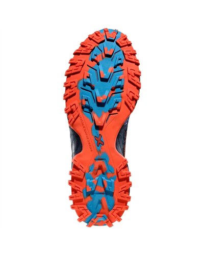 La Sportiva Bushido III Men's Trail Running Shoes, Deep Sea/Cherry Tomato