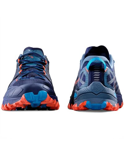 La Sportiva Bushido III Men's Trail Running Shoes, Deep Sea/Cherry Tomato