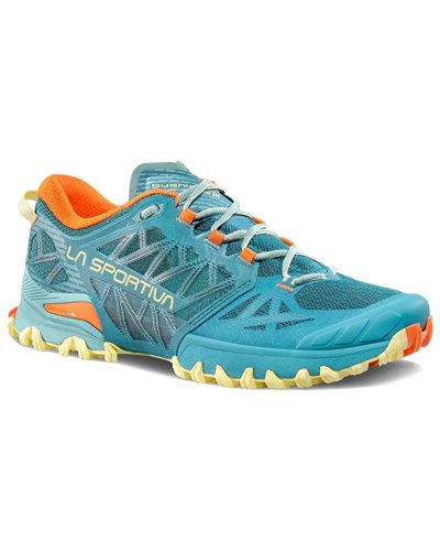 La Sportiva Bushido III Women's Trail Running Shoes, Everglade/Zest