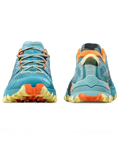 La Sportiva Bushido III Women's Trail Running Shoes, Everglade/Zest