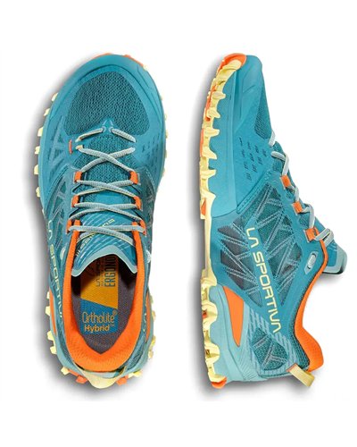 La Sportiva Bushido III Scarpe Trail Running Donna, Everglade/Zest