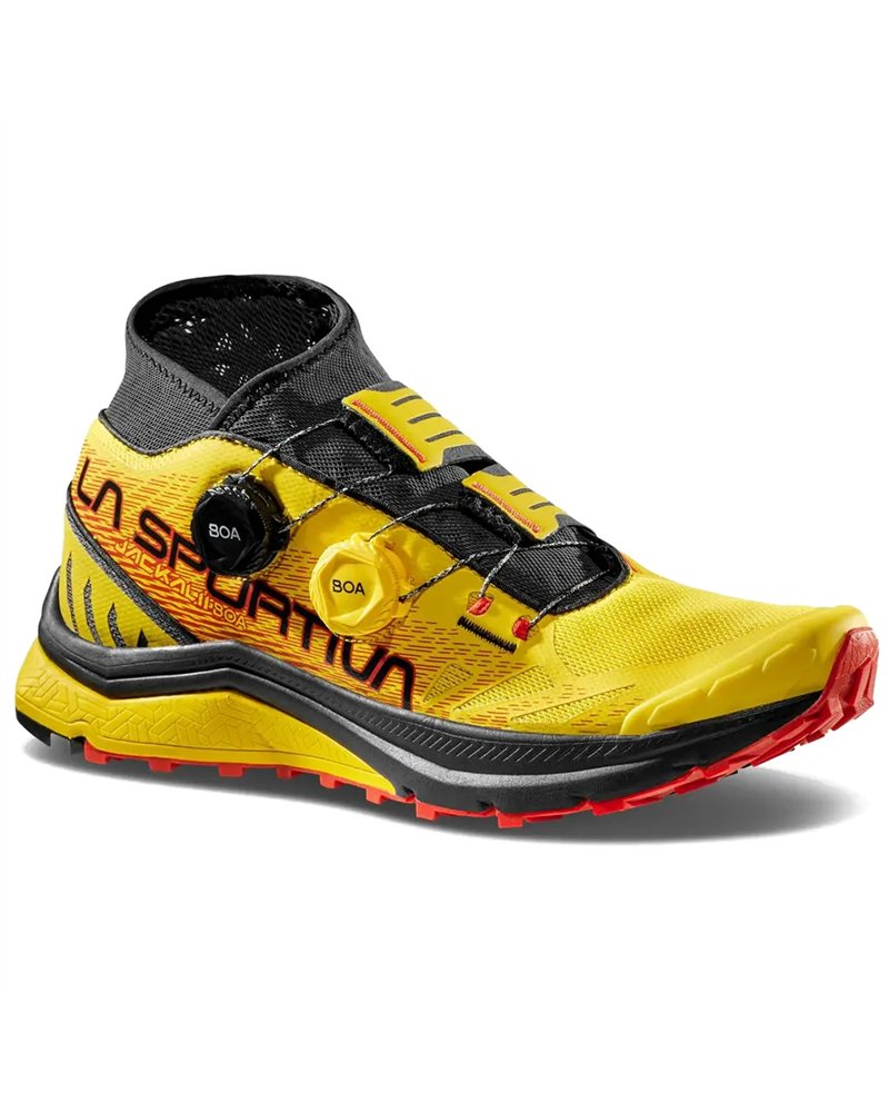 La Sportiva Jackal II Boa Men's Trail Running Shoes, Yellow/Black