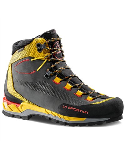 La Sportiva Trango Tech Leather GTX Gore-Tex Men's Mountaineering Boots, Black/Yellow