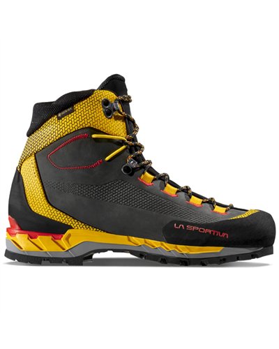 La Sportiva Trango Tech Leather GTX Gore-Tex Scarponi Alpinismo Uomo, Nero/Giallo