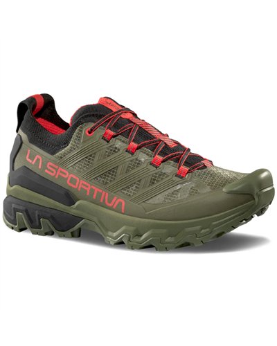 La Sportiva Ultra Raptor 3 Men's Hiking Shoes, Cypress/Mountain Red